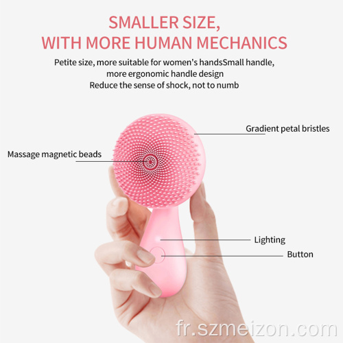 Brosse faciale exfoliante nettoyante pour le visage sonique imperméable